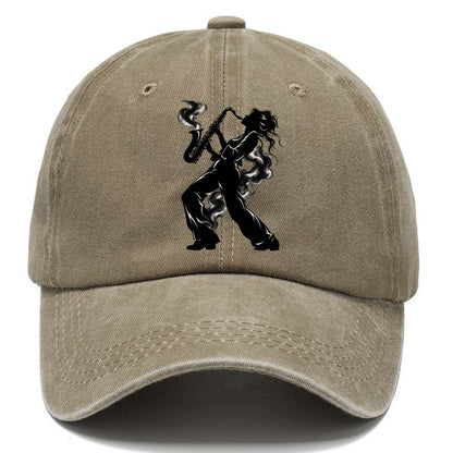 Woman Saxophone Player Classic Cap – Warm Sand