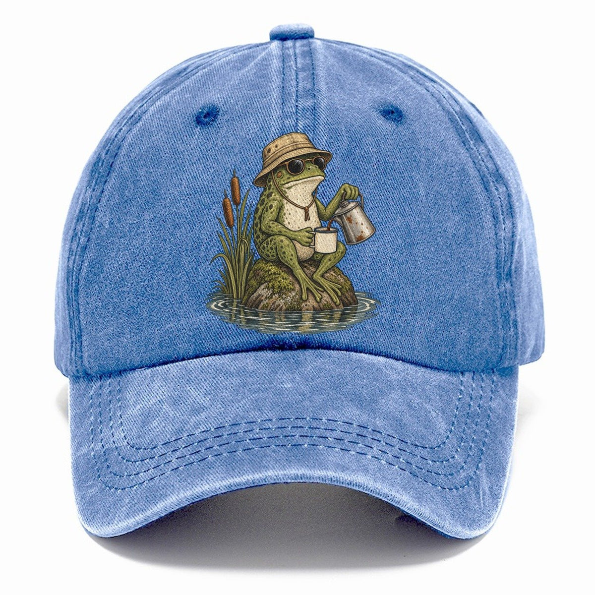 Frog Percolator Slow Camp Club Classic Cap – Summer Sky