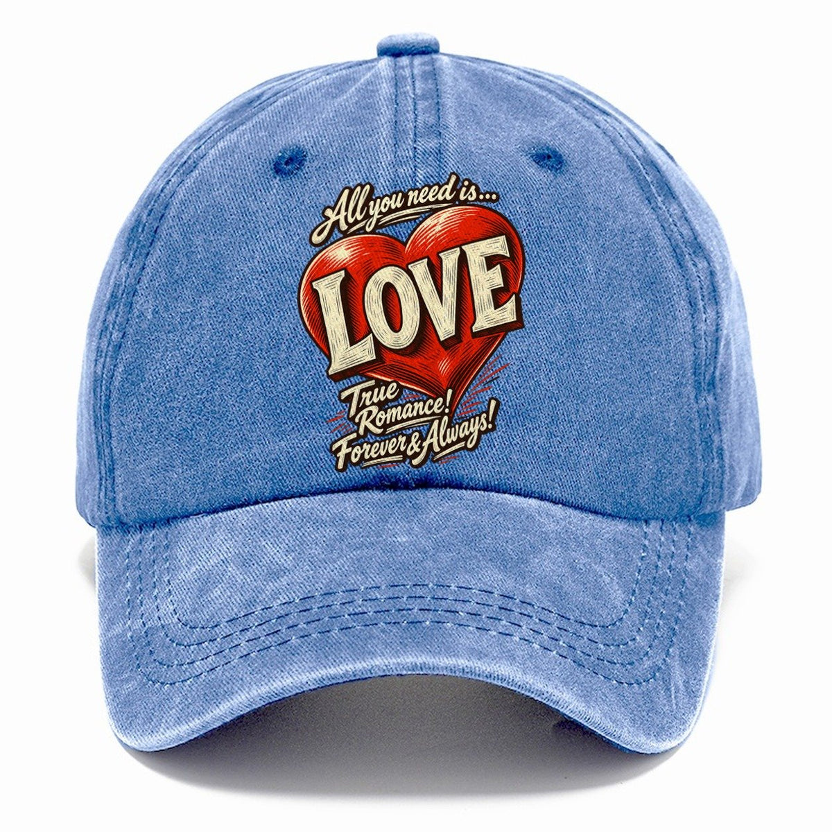 All You Need Is Love Heart Classic Cap – Summer Sky
