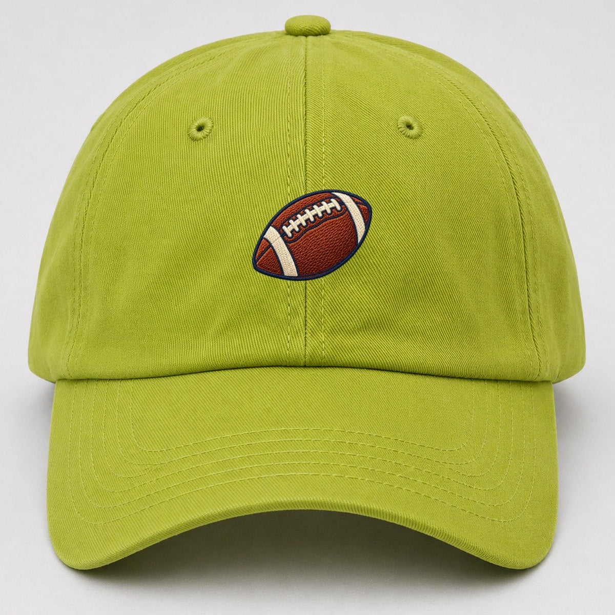 American Football Tiny Solo Marks Baseball Cap – Fluorescent Green