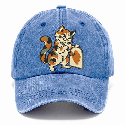Calico Cat Painter Sundown Familiars Classic Cap – Summer Sky