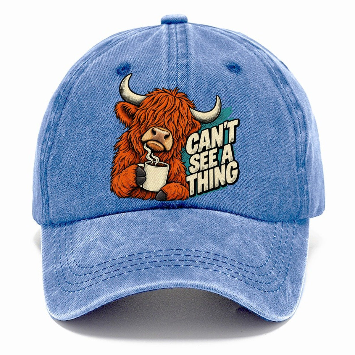Can't See A Thing Cow Classic Cap – Summer Sky