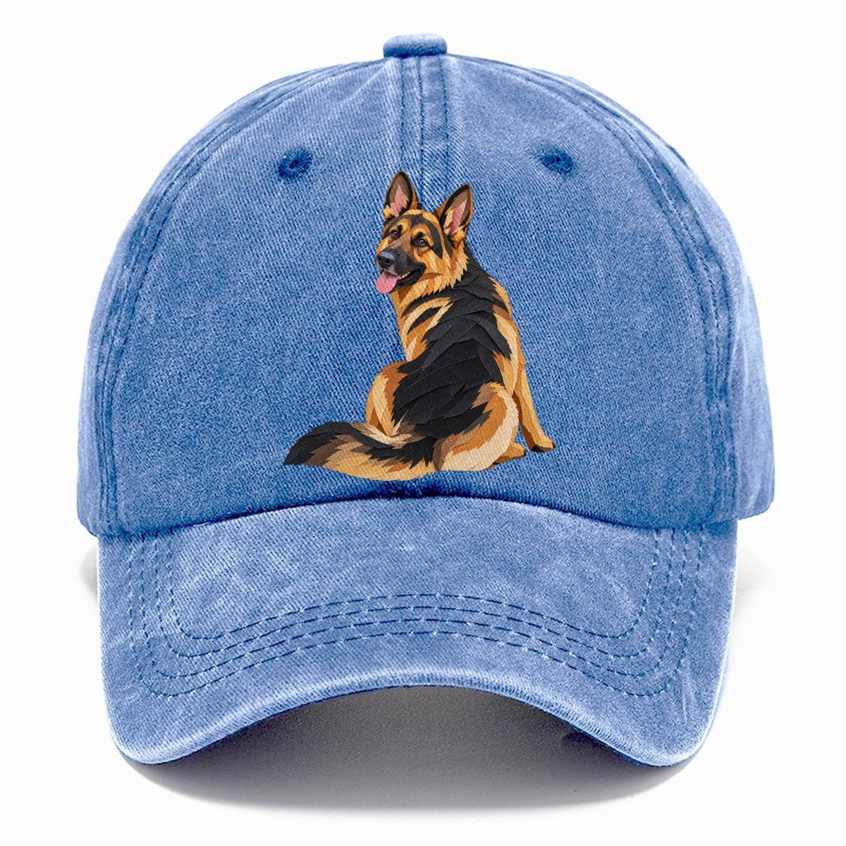 Papercut German Shepherd Classic Cap – Summer Sky