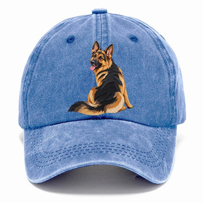 Papercut German Shepherd Classic Cap – Summer Sky