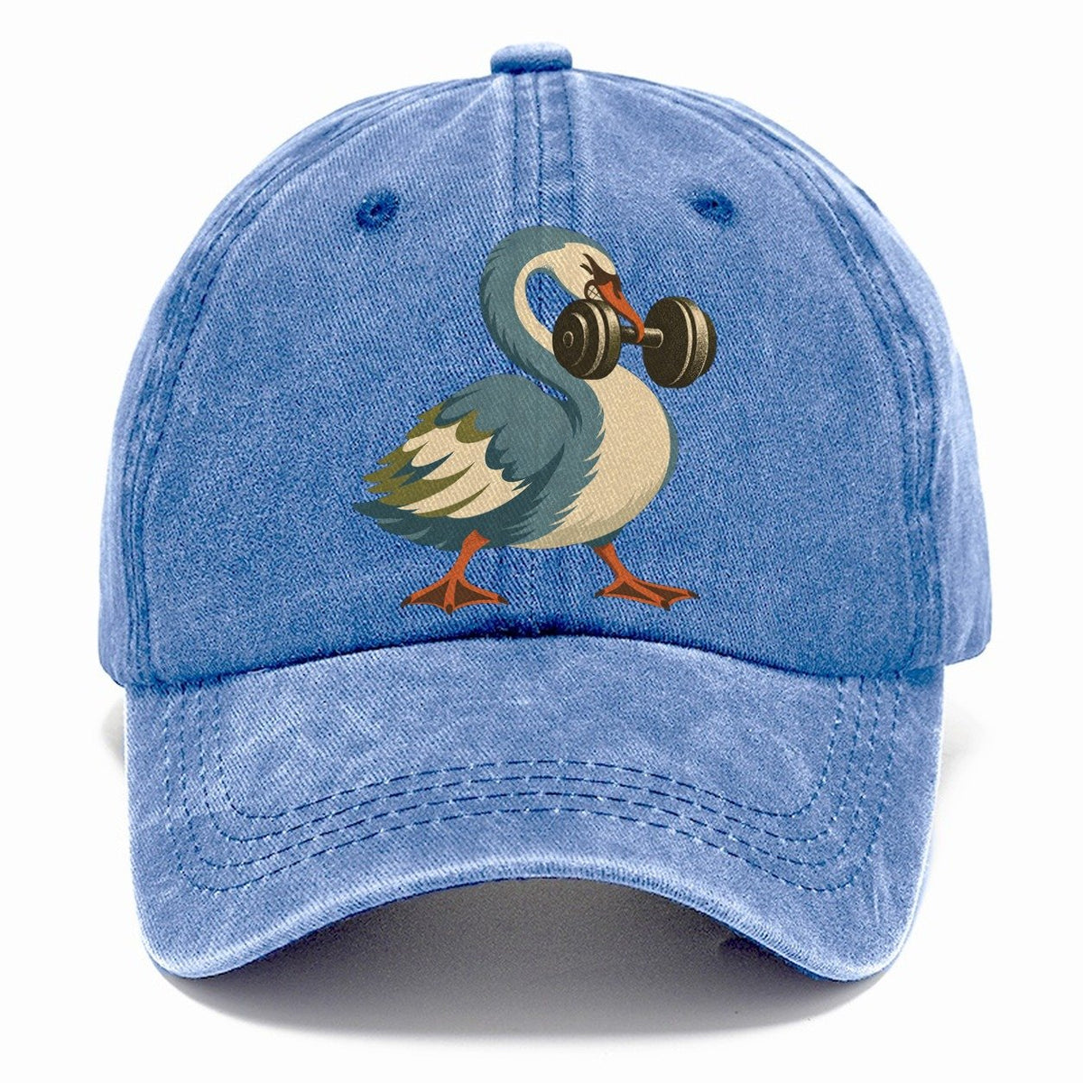 Swan Neck Curl Animal Lifters Classic Cap – Summer Sky