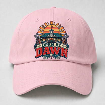 Open At Dawn Golf Life Baseball Cap – Pink