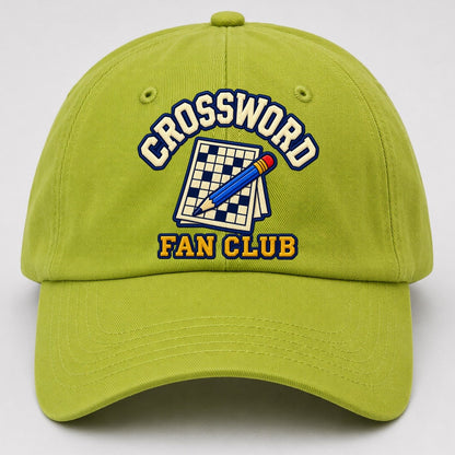 Crossword Fan Club Baseball Cap – Fluorescent Green