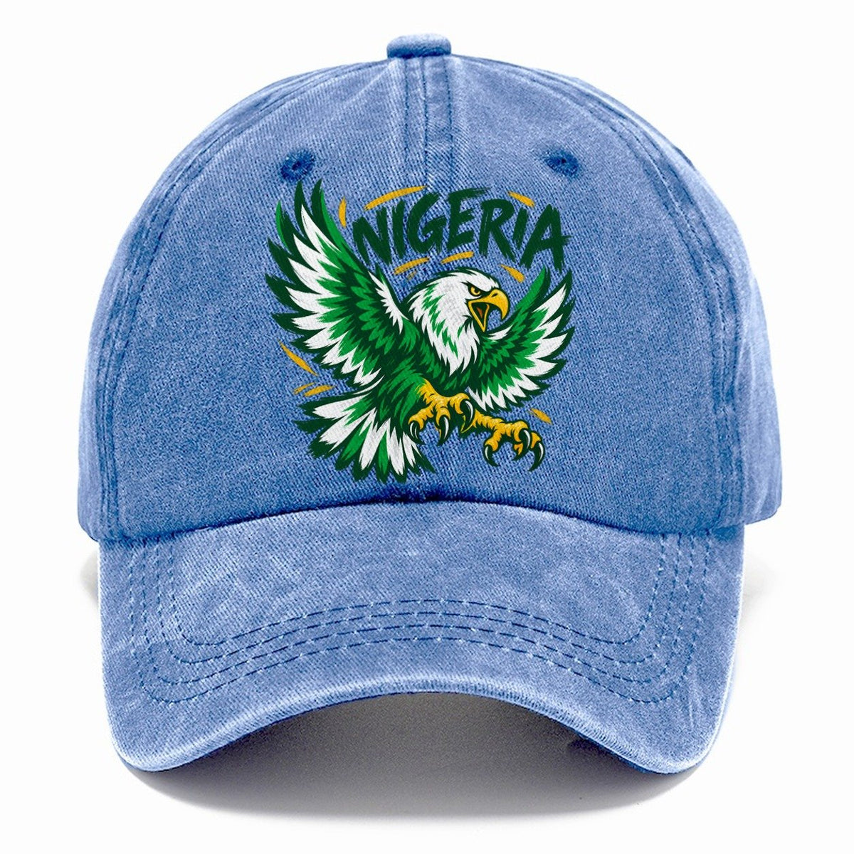 Nigeria Retro Badge Classic Cap – Summer Sky