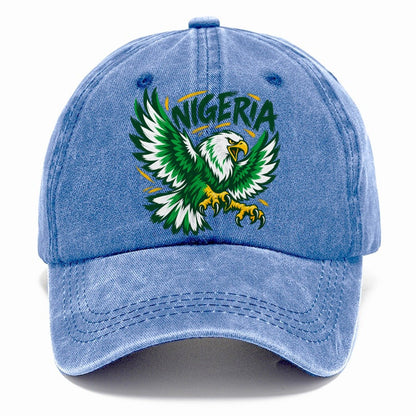 Nigeria Retro Badge Classic Cap – Summer Sky