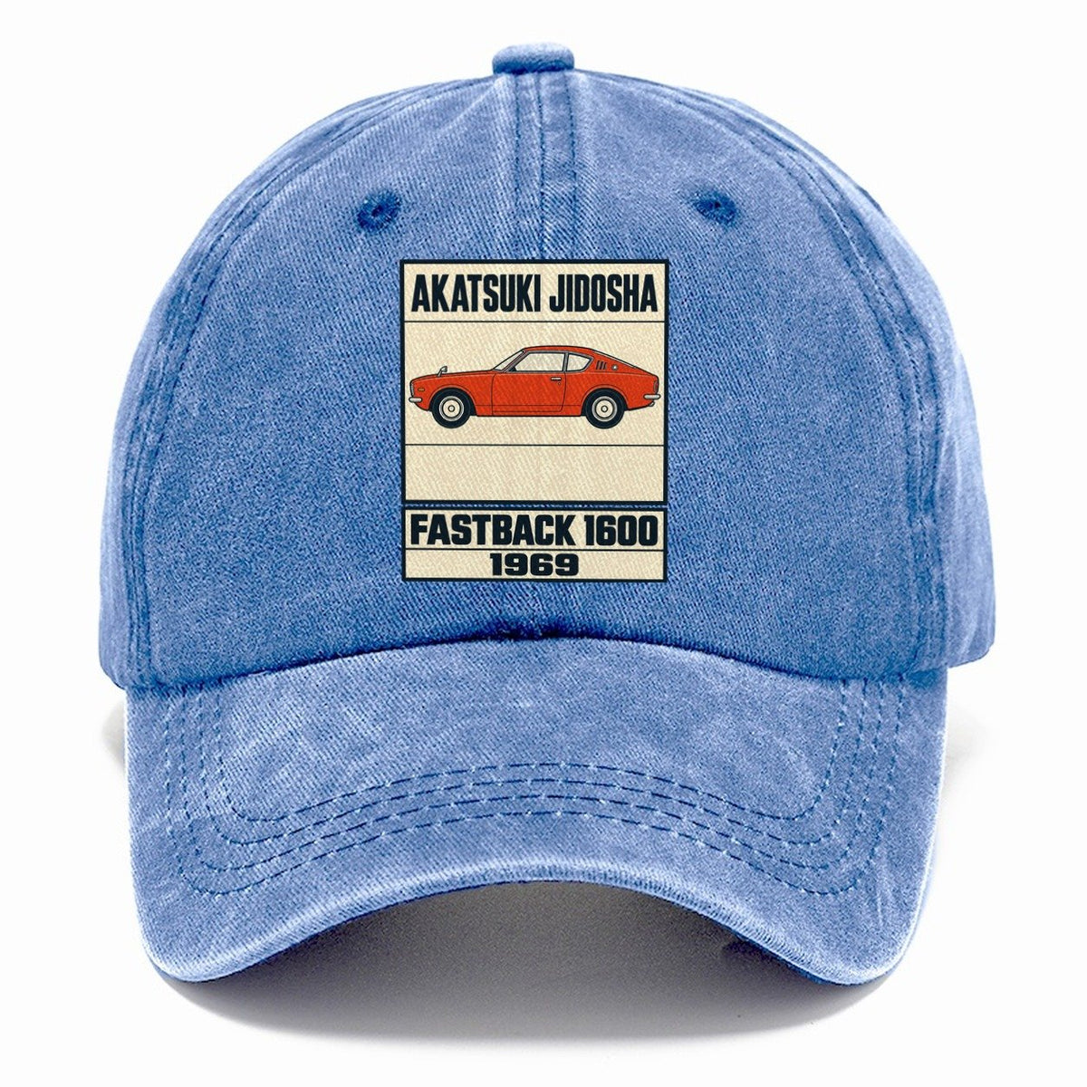 Akatsuki Fastback Showa Speed Plates Classic Cap – Summer Sky