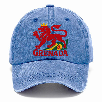 Grenada Crowned Lion Classic Cap – Summer Sky