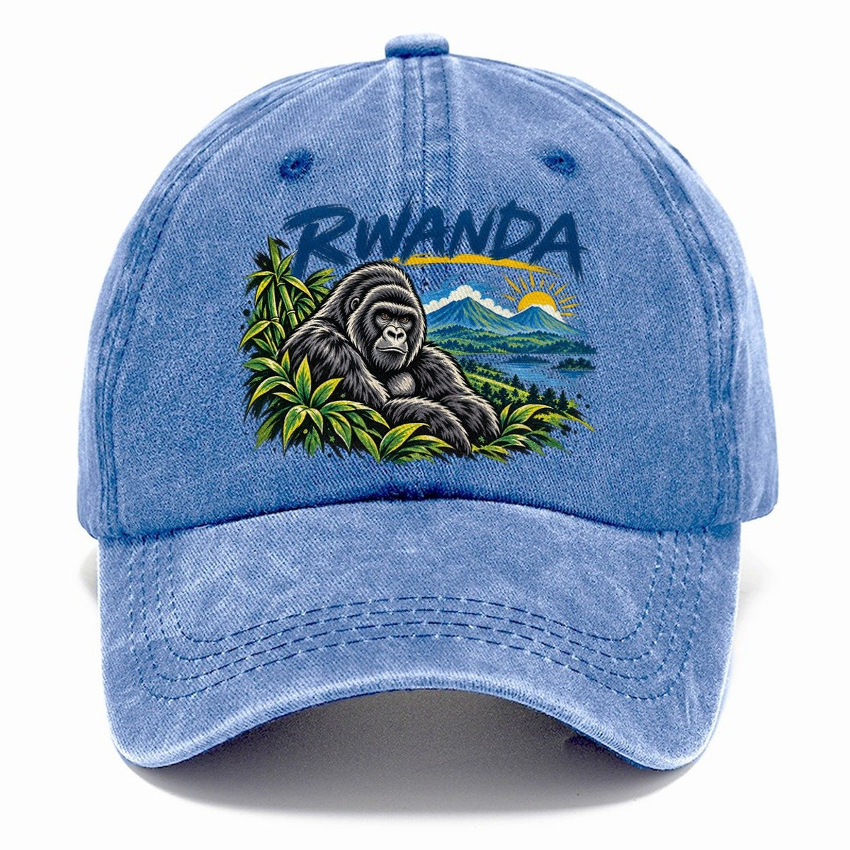 Rwanda Expressive Ink Badge Logo Classic Cap – Summer Sky