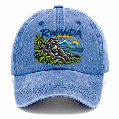 Rwanda Expressive Ink Badge Logo Classic Cap – Summer Sky