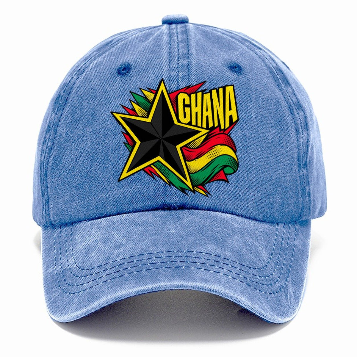 Ghana Black Star Classic Cap – Summer Sky