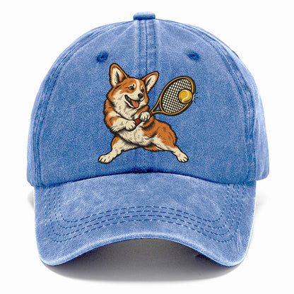Corgi Tennis Return Sundown Familiars Classic Cap – Summer Sky