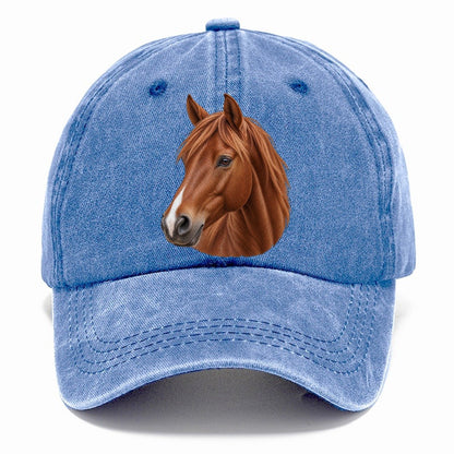 Chestnut Horse Gentle Muzzle Pastimes Companions Classic Cap – Summer Sky