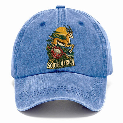 South Africa Springbok Protea Classic Cap – Summer Sky