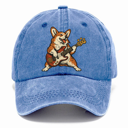 Corgi Bass Player Sundown Familiars Classic Cap – Summer Sky