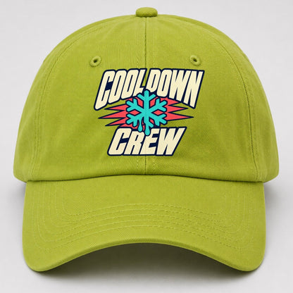 Cool Down Crew 90S Running Clubs Baseball Cap – Fluorescent Green