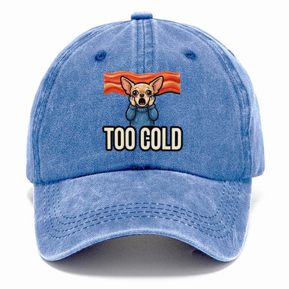 Chihuahua Scream Too Cold Scream Classic Cap – Summer Sky