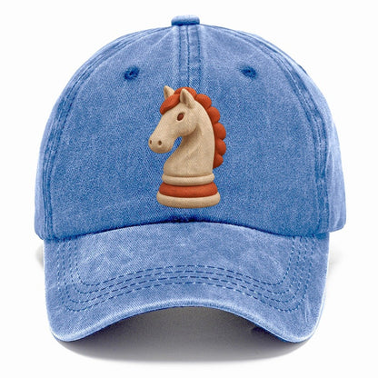 Chess Knight Piece Classic Cap – Summer Sky
