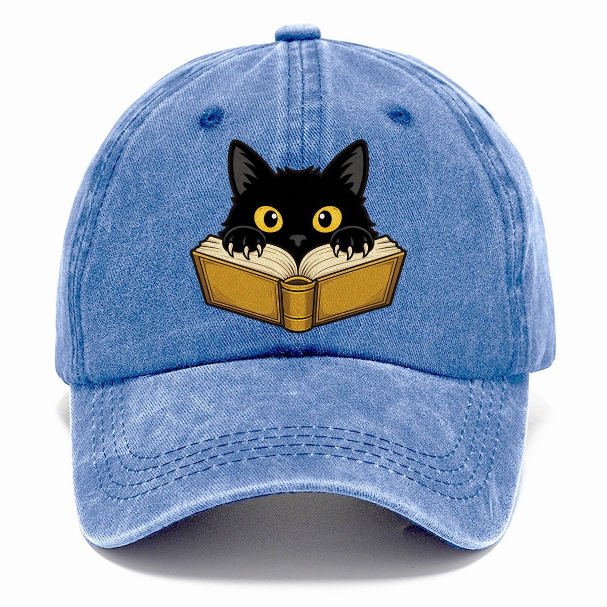 Black Cat Open Book Fan Favorites Classic Cap – Summer Sky
