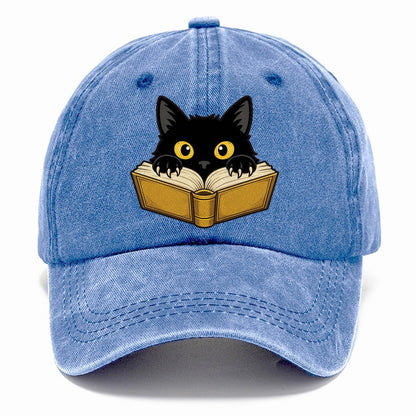 Black Cat Open Book Fan Favorites Classic Cap – Summer Sky