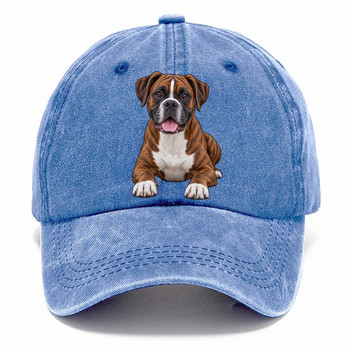 Brindle Boxer Classic Cap – Summer Sky