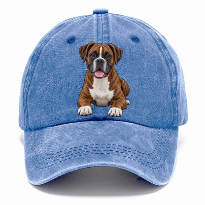 Brindle Boxer Classic Cap – Summer Sky