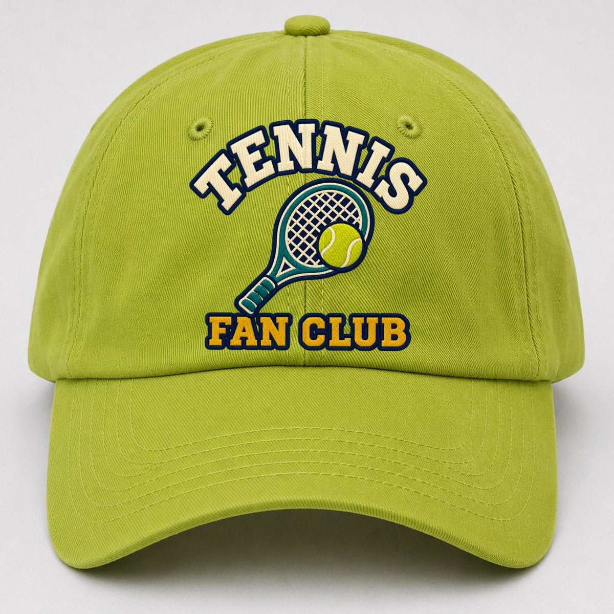 Tennis Fan Club Baseball Cap – Fluorescent Green