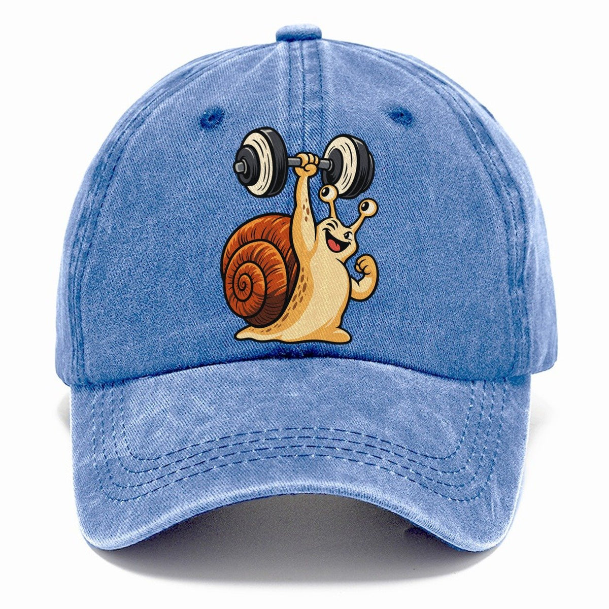 Snail Slow Gains Animal Lifters Classic Cap – Summer Sky