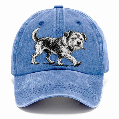 Scruffy Dog with Cigarette Classic Cap – Summer Sky