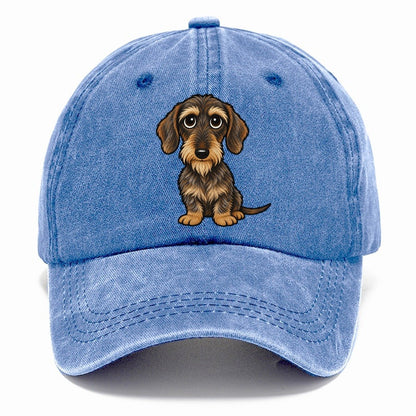 Wirehaired Dachshund Classic Cap – Summer Sky