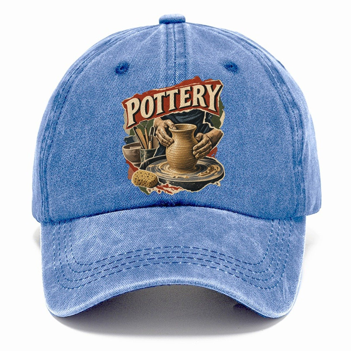 Pottery Hands on Wheel Classic Cap – Summer Sky