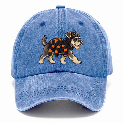 One Miniature Schnauzer In Halloween Costume Spider Costume With Four Extra Soft Plush Legs Halloween Dog Parade Classic Cap – Summer Sky