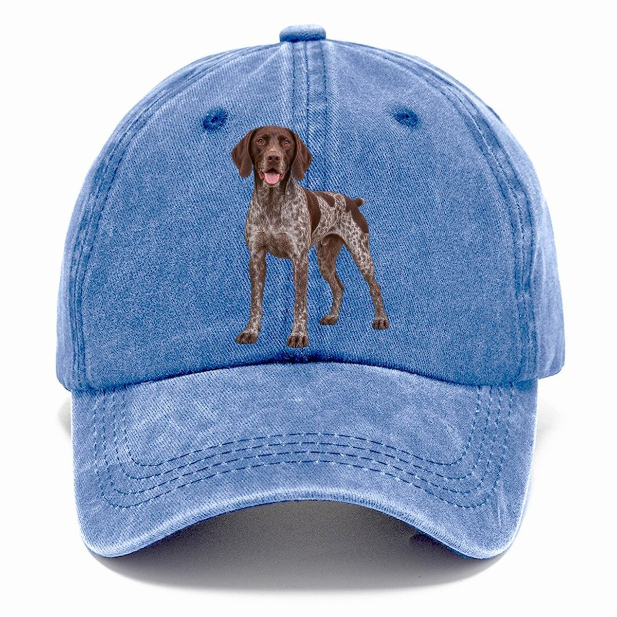 German Shorthaired Pointer Standing Top Breeds Classic Cap – Summer Sky