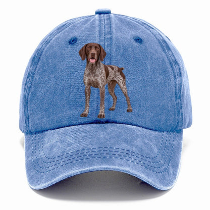 German Shorthaired Pointer Standing Top Breeds Classic Cap – Summer Sky
