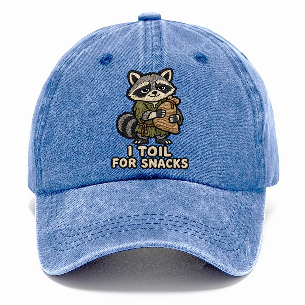 Raccoon Peasant Weary Court Classic Cap – Summer Sky