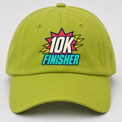 10K Finisher 90S Running Clubs Baseball Cap – Fluorescent Green