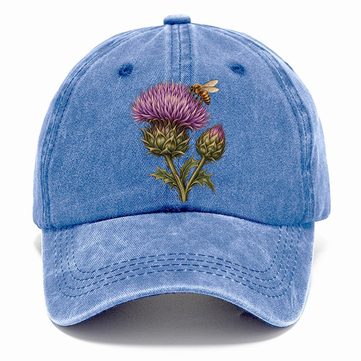 Thistle Bud And Honeybee Pastimes Companions Classic Cap – Summer Sky