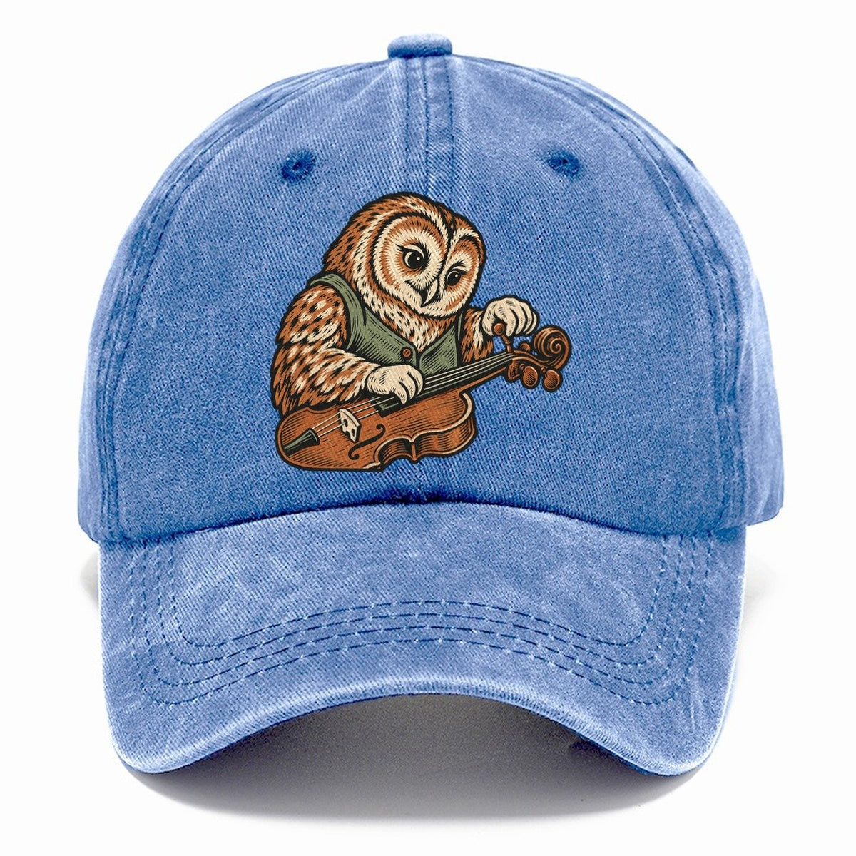 Owl Violin Repairer Sundown Familiars Classic Cap – Summer Sky