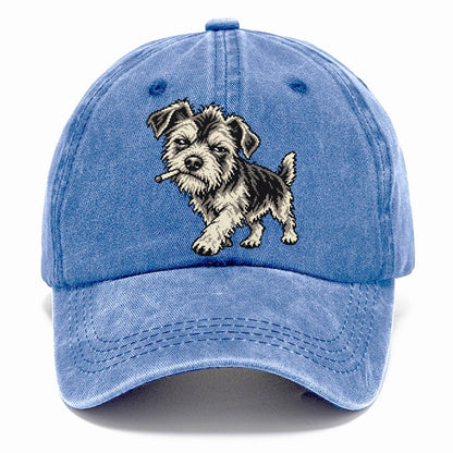 Scruffy Dog with Cigarette Classic Cap – Summer Sky
