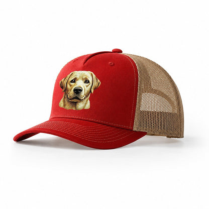 Labrador Retriever Trucker Hat – Red Khaki