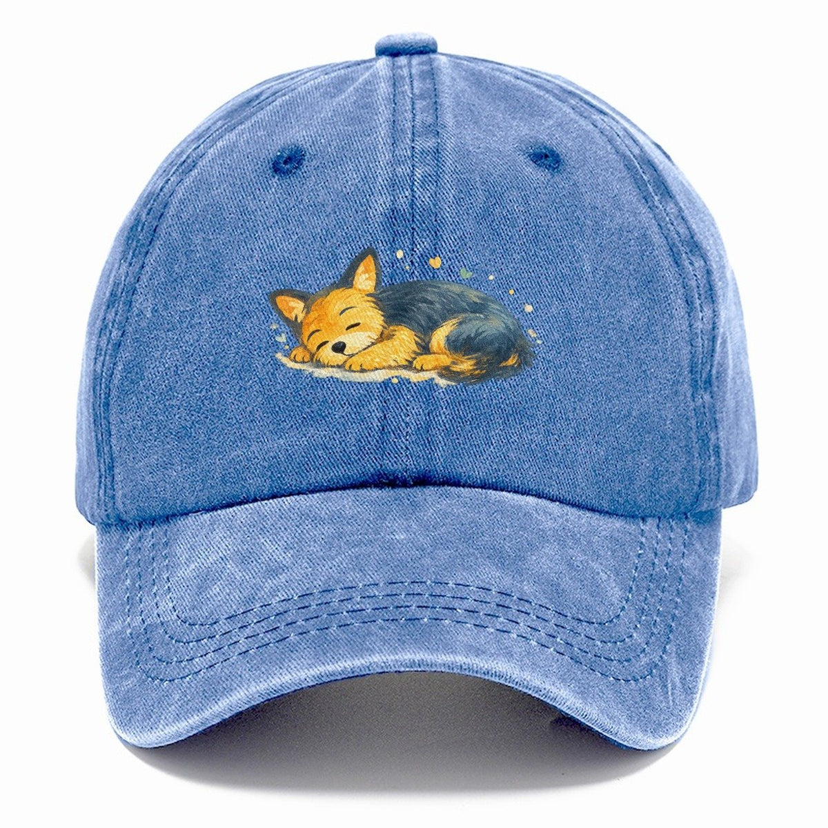 Sleeping Fox Curled Up Classic Cap – Summer Sky