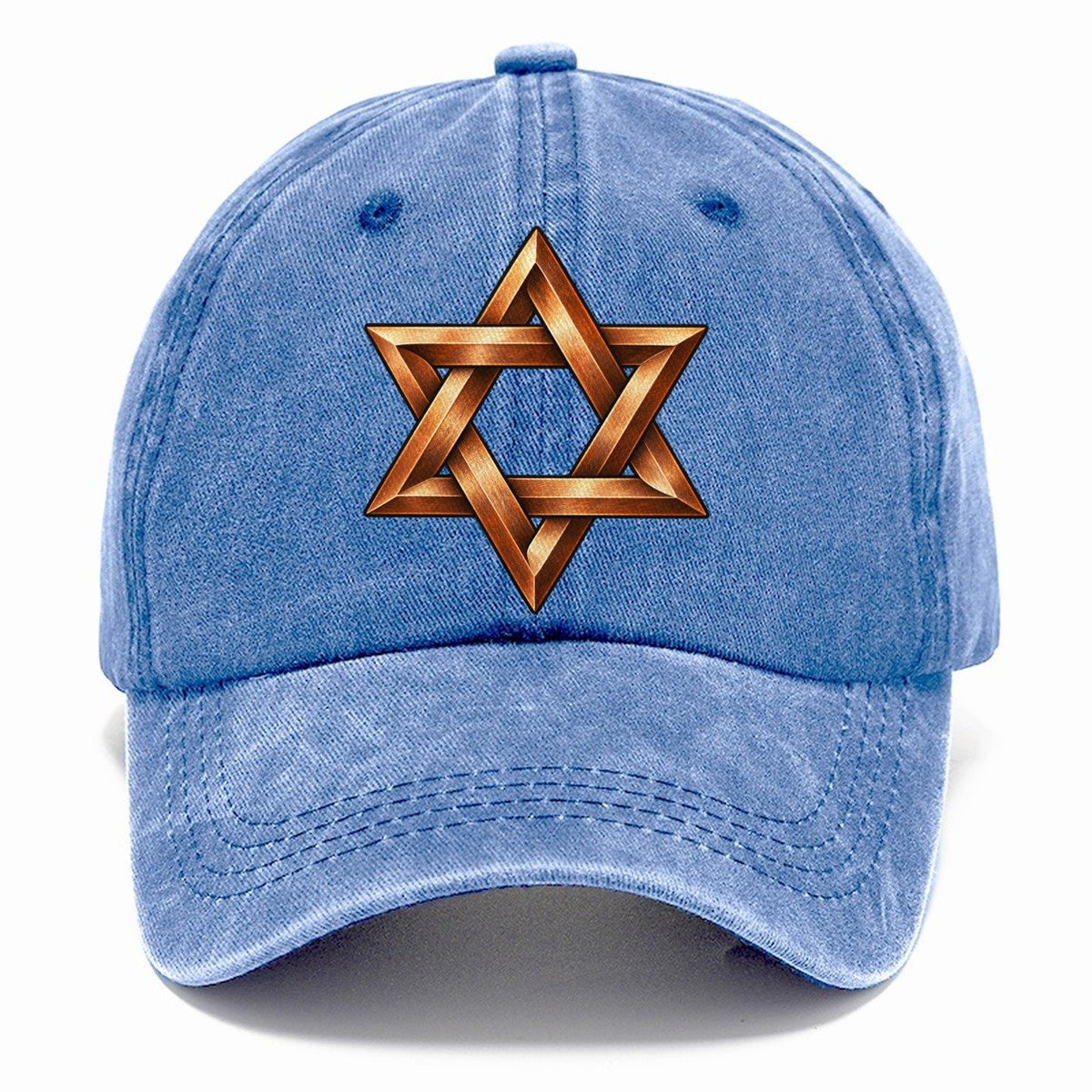 Star Of David Woven Copper Character Club Classic Cap – Summer Sky