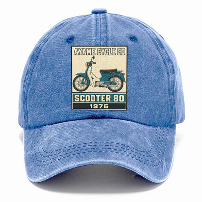Ayame Scooter 80 Showa Speed Plates Classic Cap – Summer Sky