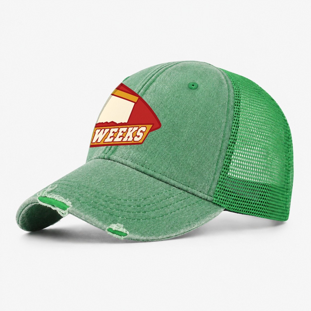 Two Weeks Washed Trucker Hat – Ink Green