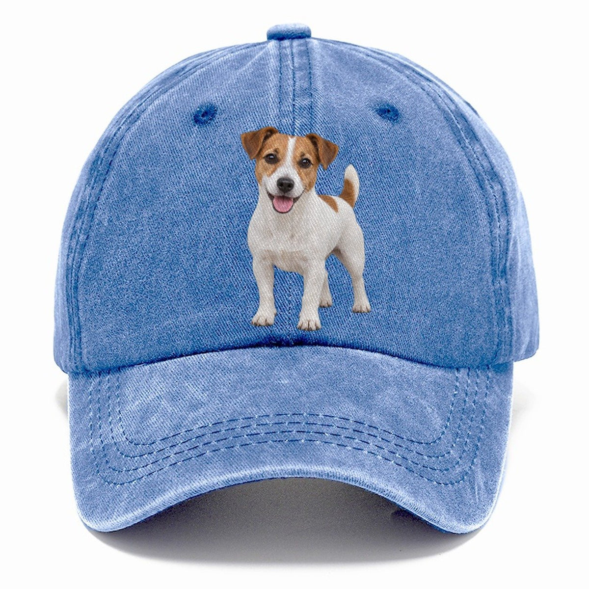 Jack Russell Terrier Standing Top Breeds Classic Cap – Summer Sky