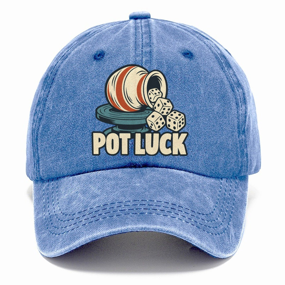 Pot Luck Familiar Punchlines Classic Cap – Summer Sky