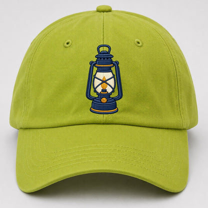 Camp Lantern Tiny Solo Marks Baseball Cap – Fluorescent Green